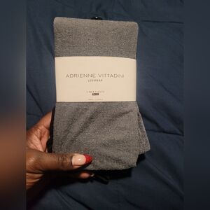 Adrienne Vittadini Womens's Gray And Black Tights